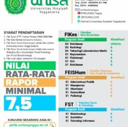 Gunakan nilai rapormu untuk menjadi #UNISAMuda