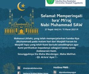 Selamat Memperingati Isra’ Mi’raj Nabi Muhammad SAW 27 Rajab 1442 H 