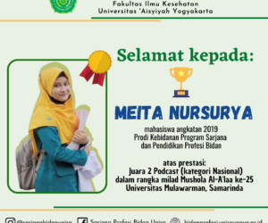 Mahasiswa Kebidanan Program Sarjana Unisa Yogya kembali menyabet juara