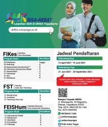 Pendaftaran Mahasisa UNISA Yogyakarta