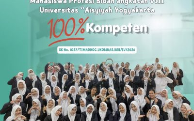 Membanggakan, Mahasiswa Profesi Bidan Universitas ‘Aisyiyah Yogyakarta Lulus 100% pada Uji Kompetensi Nasional 2026!